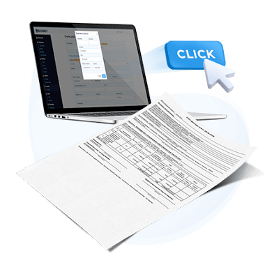 No more manual invoice creation in spreadsheets or text editors. Create an invoice with just one click using our TMS software.