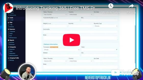 Video Introducing Trucking365 TMS | TMS Software